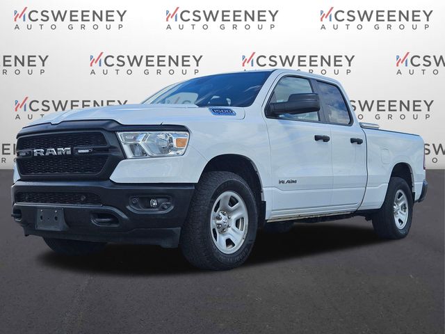 Bright White Clearcoat 2022 RAM 1500 Tradesman Quad Cab 4WD Pickup Truck Four-Wheel Drive 8-Speed Automatic