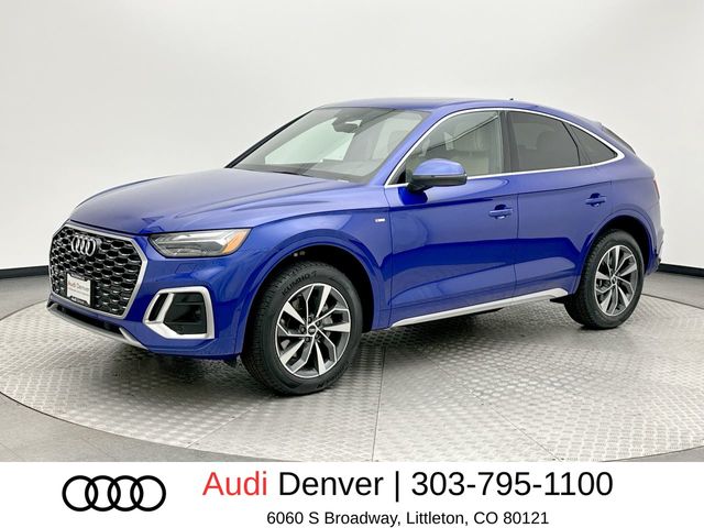 Ultra Blue Metallic 2023 Audi Q5 Sportback quattro Prestige S Line 45 TFSI AWD Sedan All-Wheel Drive 7-Speed Automatic