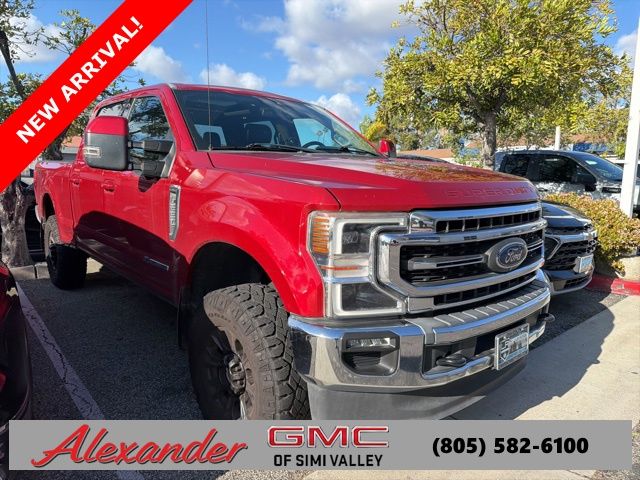 Red Metallic 2020 Ford F-250 Super Duty Lariat Crew Cab 4WD Pickup Truck Four-Wheel Drive Automatic