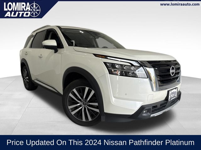 Pearl White Tricoat 2024 Nissan Pathfinder SUV / Crossover All-Wheel Drive 9-Speed Automatic