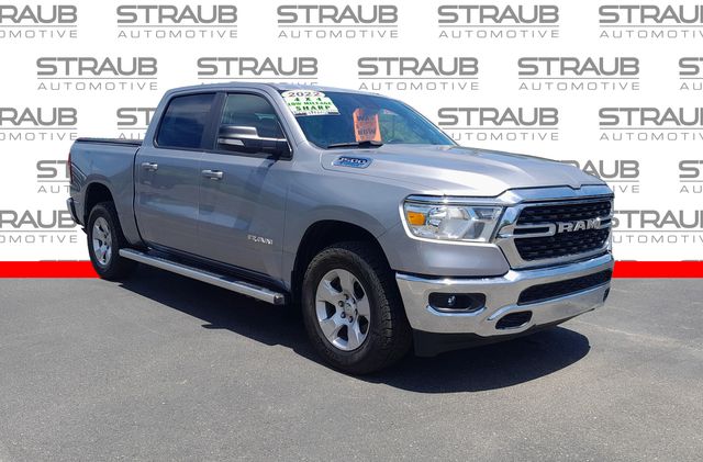 Billet Silver Metallic Clearcoat 2022 RAM 1500 Big Horn Crew Cab 4WD Pickup Truck Four-Wheel Drive 8-Speed Automatic