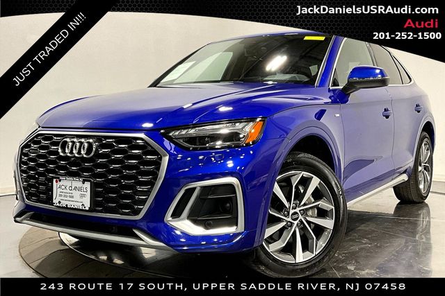 Ultra Blue Metallic 2023 Audi Q5 Sportback quattro Prestige S Line 45 TFSI AWD Sedan All-Wheel Drive 7-Speed Automatic