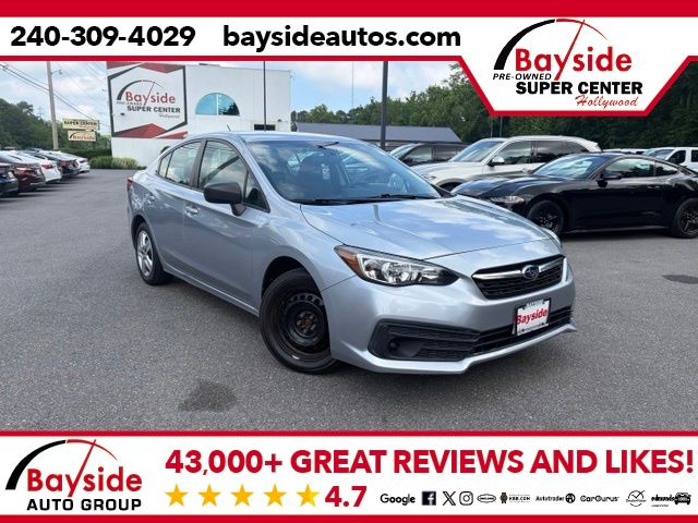 Ice Silver Metallic 2020 Subaru Impreza Sedan All-Wheel Drive Continuously Variable Transmission