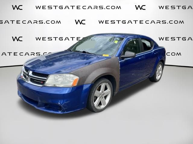 Blue Streak Pearlcoat 2013 Dodge Avenger Sedan Front-Wheel Drive 4-Speed Automatic