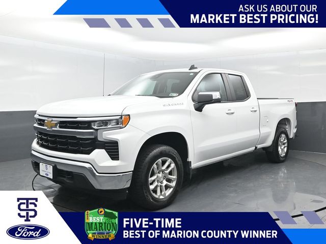 Summit White 2023 Chevrolet Silverado 1500 Pickup Truck Four-Wheel Drive 8-Speed Automatic