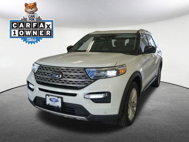 White Metallic 2023 Ford Explorer SUV / Crossover All-Wheel Drive Automatic