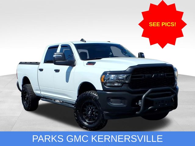 Bright White Clearcoat 2024 RAM 2500 Tradesman Crew Cab 4WD Pickup Truck Four-Wheel Drive 8-Speed Automatic