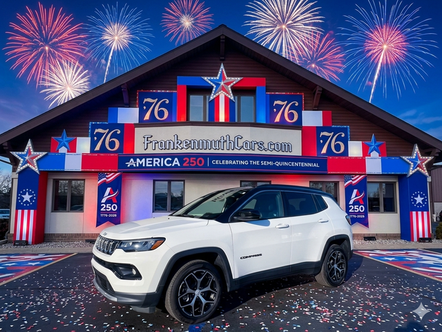 Bright White Clearcoat 2024 Jeep Compass SUV / Crossover Four-Wheel Drive 8-Speed Automatic