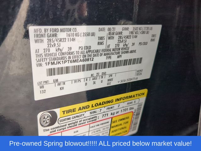 Used 2021 Black Metallic Ford King Ranch image 56