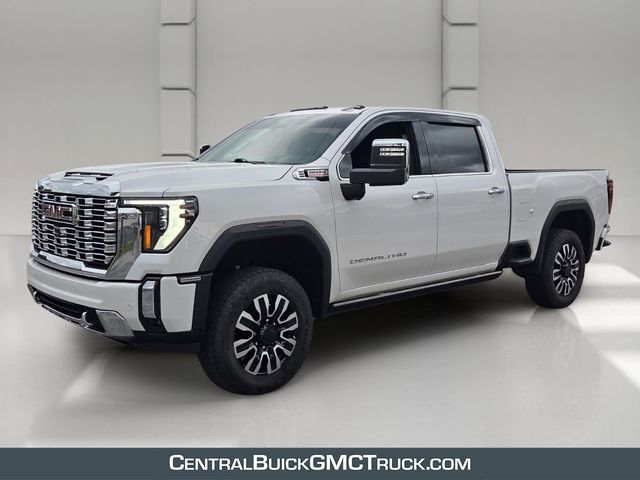 White Frost Tricoat 2024 GMC Sierra 2500HD Pickup Truck Four-Wheel Drive Automatic