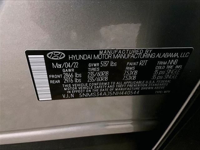 2022 Hyundai Santa Fe SEL Silver at Grove City Ford