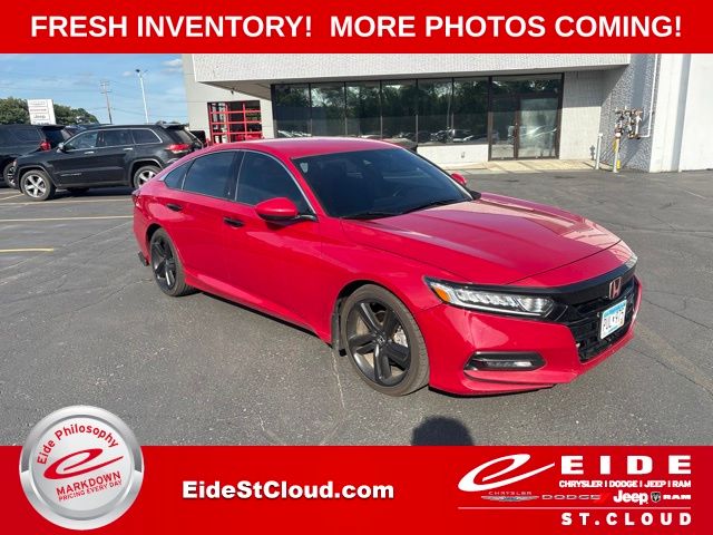 Red 2018 Honda Accord Sedan Front-Wheel Drive Continuously Variable Transmission