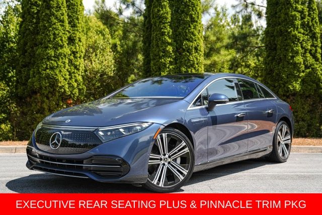 Blue 2022 Mercedes-Benz EQS Sedan Rear-Wheel Drive 1-Speed Automatic