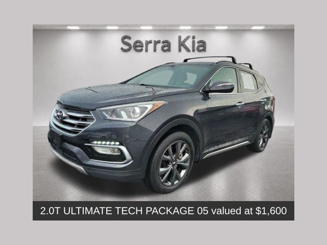 Gray (Platinum Graphite) 2018 Hyundai Santa Fe Sport SUV / Crossover Front-Wheel Drive 6-Speed Automatic