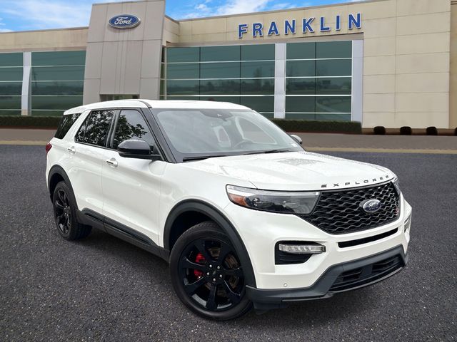 Star White Metallic Tri-Coat 2022 Ford Explorer SUV / Crossover All-Wheel Drive Automatic