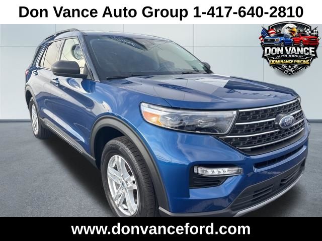 Atlas Blue Metallic 2023 Ford Explorer XLT AWD SUV / Crossover All-Wheel Drive Automatic