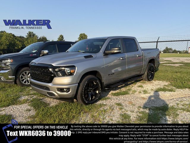 Billet Silver Metallic Clearcoat 2022 RAM 1500 Pickup Truck Four-Wheel Drive 8-Speed Automatic