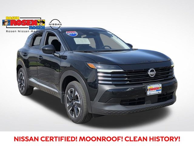 Super Black 2025 Nissan Kicks SV AWD SUV / Crossover All-Wheel Drive Continuously Variable Transmission