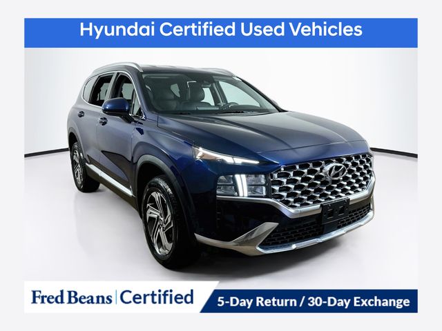Stormy Blue 2022 Hyundai Santa Fe SUV / Crossover All-Wheel Drive 8-Speed Automatic
