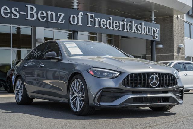 Selenite Gray Metallic 2025 Mercedes-Benz C-Class AMG C 43 4MATIC Sedan All-Wheel Drive 9-Speed Automatic