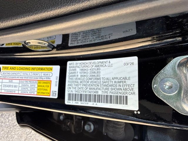 2026 Honda Accord - $30,888