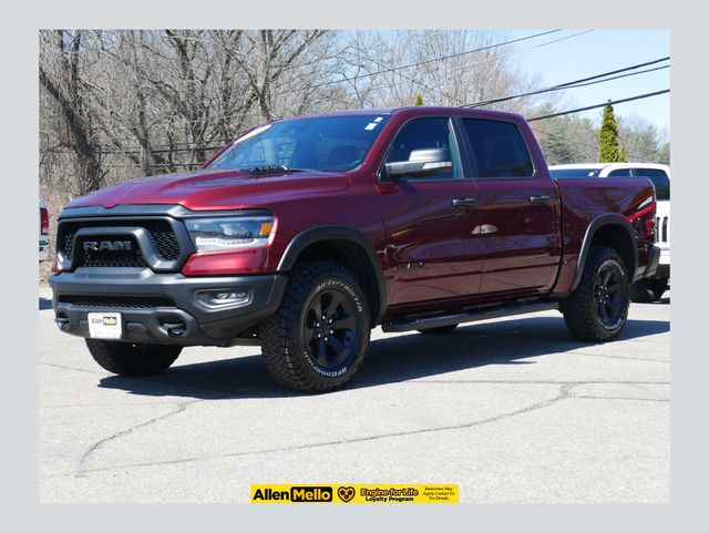 Delmonico Red Pearlcoat 2022 RAM 1500 Rebel Crew Cab 4WD Pickup Truck Four-Wheel Drive 8-Speed Automatic