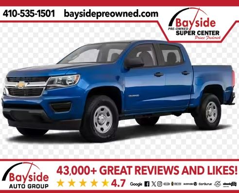 Pacific Blue Metallic 2019 Chevrolet Colorado Work Truck Extended Cab LB 4WD Pickup Truck Four-Wheel Drive 6-Speed Automatic