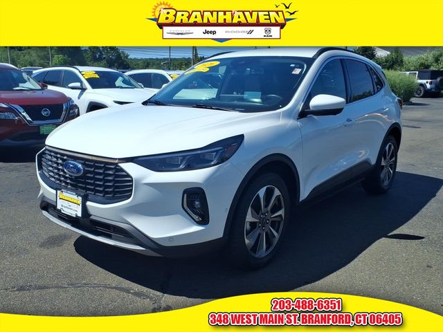 White Metallic 2023 Ford Escape SUV / Crossover All-Wheel Drive 8-Speed Automatic