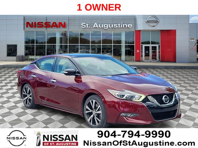 Carnelian Red 2018 Nissan Maxima Sedan Front-Wheel Drive Continuously Variable Transmission
