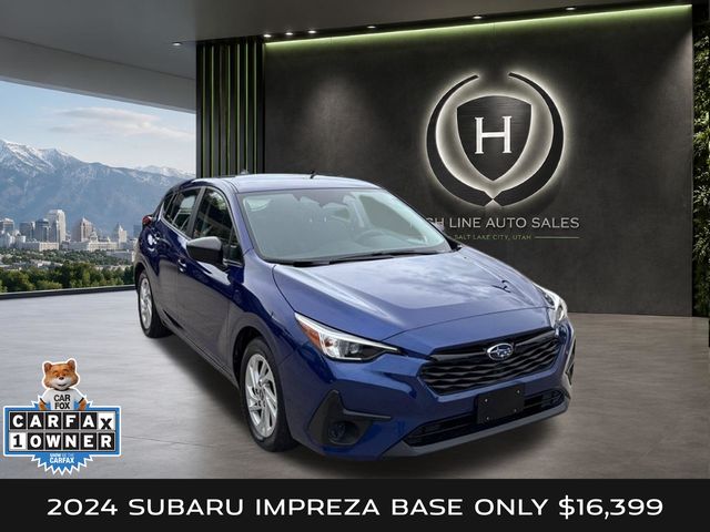 Sapphire Blue Pearl 2024 Subaru Impreza Wagon All-Wheel Drive Continuously Variable Transmission