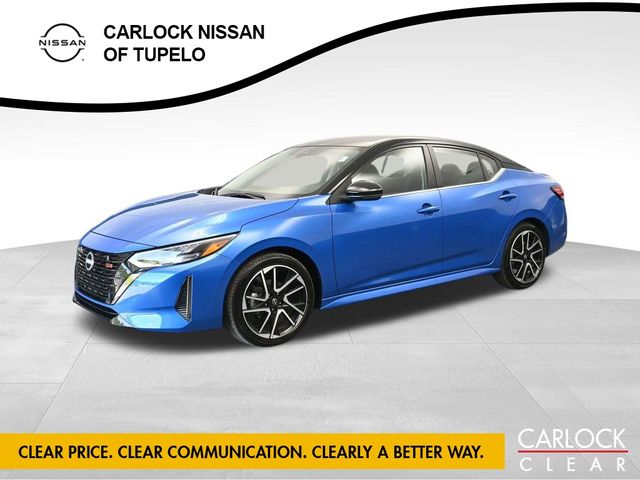 Electric Blue Metallic/Super Black 2025 Nissan Sentra Sedan Front-Wheel Drive Continuously Variable Transmission