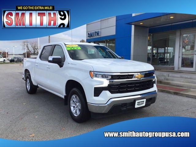 Summit White 2025 Chevrolet Silverado 1500 Pickup Truck Four-Wheel Drive Automatic