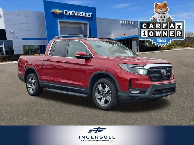 Radiant Red Metallic II 2024 Honda Ridgeline Pickup Truck All-Wheel Drive 9-Speed Automatic