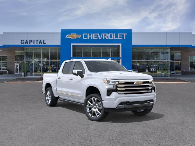 Polar White Tricoat 2026 Chevrolet Silverado 1500 High Country Crew Cab 4WD Pickup Truck Four-Wheel Drive Automatic