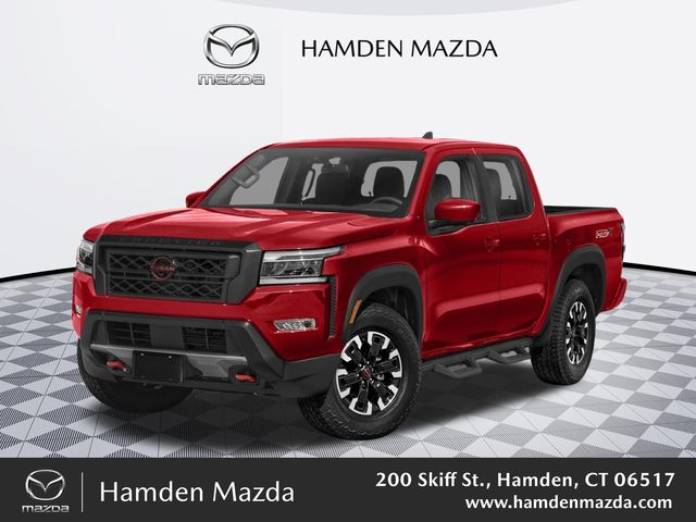 Red Alert 2024 Nissan Frontier PRO-4X Crew Cab 4WD Pickup Truck Four-Wheel Drive 9-Speed Automatic Overdrive
