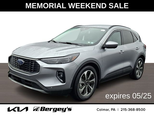 Silver Metallic 2023 Ford Escape Hybrid Platinum FWD SUV / Crossover Front-Wheel Drive Continuously Variable Transmission