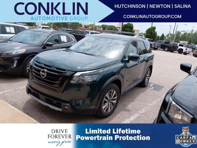 Black (Obsidian Green Pearl) 2025 Nissan Pathfinder SUV / Crossover All-Wheel Drive 9-Speed Automatic