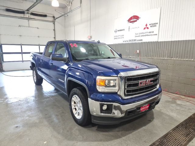 Cobalt Blue Metallic 2014 GMC Sierra 1500 Pickup Truck Four-Wheel Drive 6-Speed Automatic Overdrive