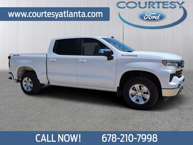 Summit White 2025 Chevrolet Silverado 1500 Pickup Truck Four-Wheel Drive Automatic