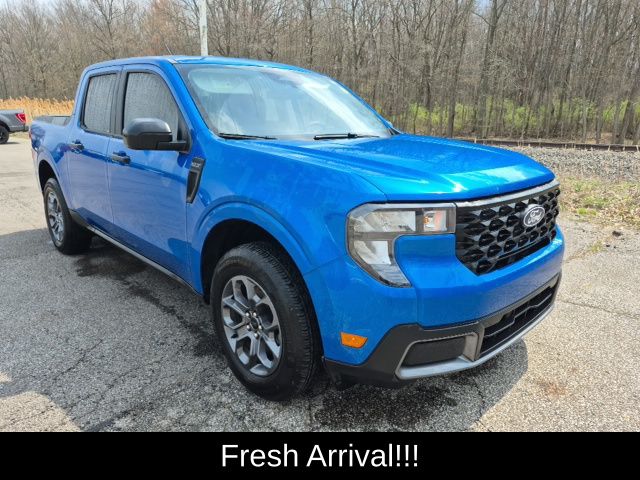 Velocity Blue 2025 Ford Maverick XLT SuperCrew FWD Pickup Truck Front-Wheel Drive Continuously Variable Transmission