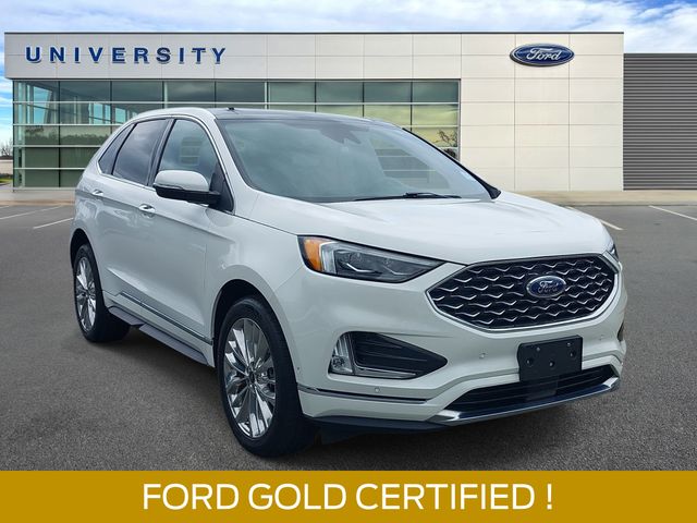 Star White Metallic Tri-Coat 2024 Ford Edge SUV / Crossover All-Wheel Drive 8-Speed Automatic