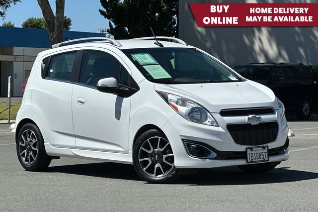 Summit White 2014 Chevrolet Spark Hatchback Front-Wheel Drive Continuously Variable Transmission