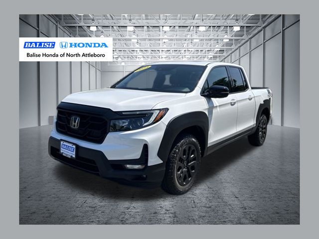 Platinum White Pearl 2023 Honda Ridgeline Pickup Truck All-Wheel Drive 9-Speed Automatic