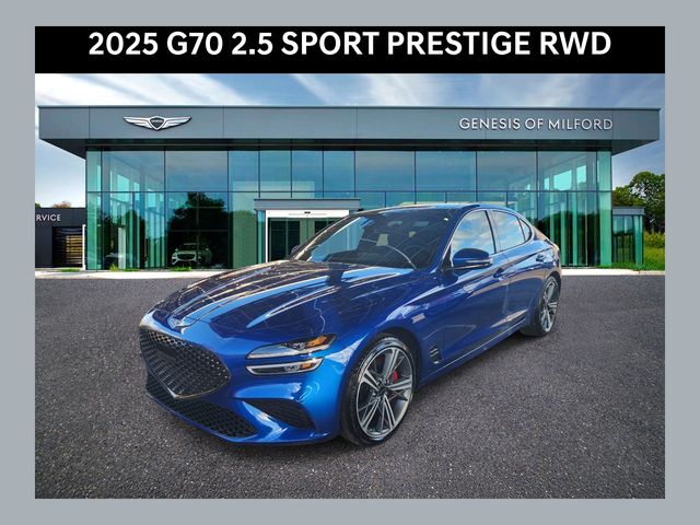 Kawah Blue 2025 Genesis G70 2.5T Sport Prestige RWD Sedan Rear-Wheel Drive 8-Speed Automatic