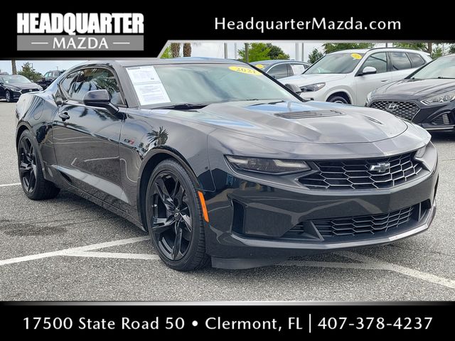 Black 2021 Chevrolet Camaro LT1 Coupe RWD Coupe Rear-Wheel Drive Automatic