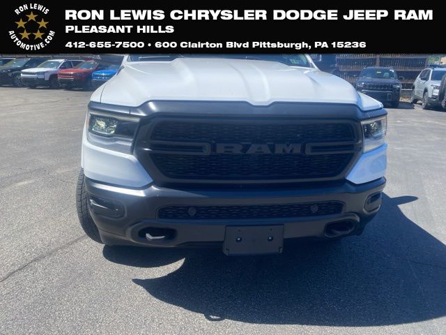 Bright White Clearcoat 2023 RAM 1500 Big Horn Crew Cab 4WD Pickup Truck Four-Wheel Drive 8-Speed Automatic