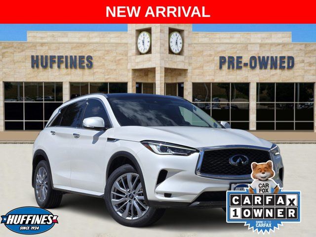 White 2024 INFINITI QX50 SUV / Crossover Front-Wheel Drive Continuously Variable Transmission