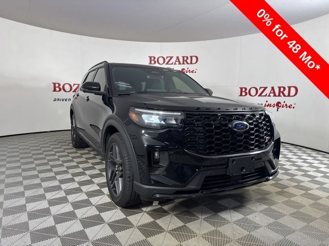 2025 Agate Black Metallic Ford Explorer ST RWD SUV
