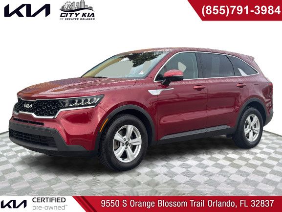 Passion Red Tintcoat 2022 Kia Sorento LX FWD SUV / Crossover Front-Wheel Drive 8-Speed Automatic