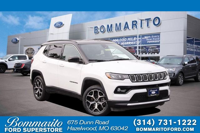 Bright White Clearcoat 2025 Jeep Compass SUV / Crossover Four-Wheel Drive 8-Speed Automatic